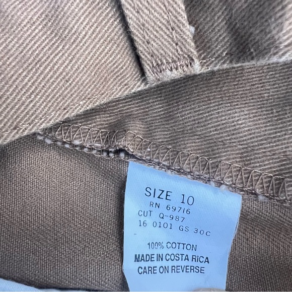 Classic VTG Jordache Brown Denim Hiking Gorpcore Y2K Jeans 10 High Rise Casual - Picture 10 of 12